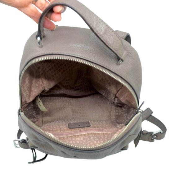 KATE SPADE~Larchomont Avenue Nicole~TAUPE GRAY PEBBLED LEATHER BACKPACK BAG - Picture 6 of 6